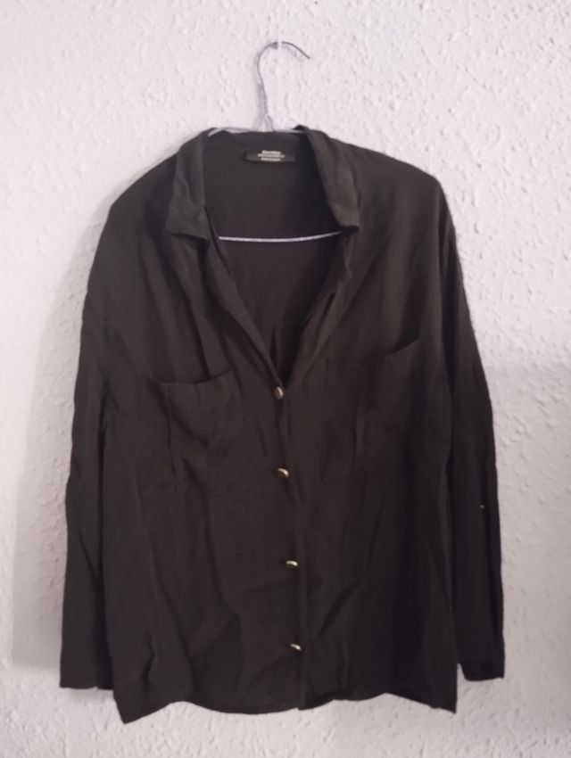 Blusa negra manga larga