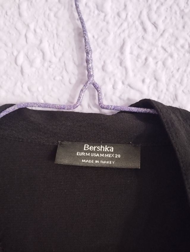 Blusa negra manga larga