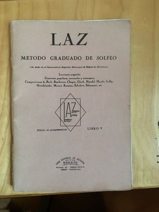Libro Laz Método Solfeo V