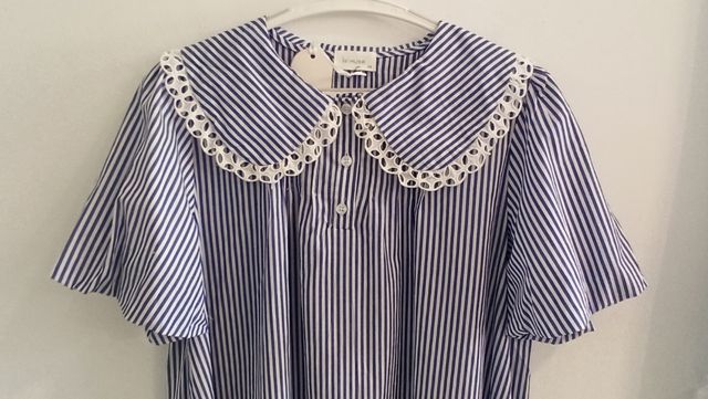 Vestido rayas azul y blanco