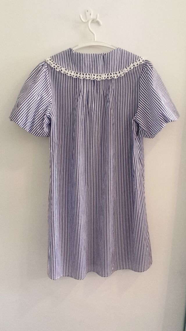 Vestido rayas azul y blanco