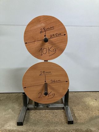 Soporte para Barras y Discos de 28 mm de Decathlon
