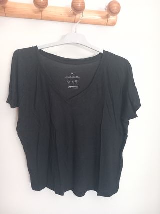 Camiseta negra manga corta