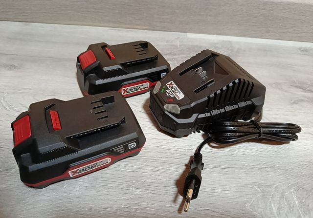 2 baterías + cargador Parkside 20V
