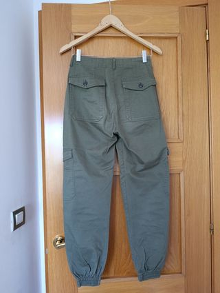 Pantalones cargo - Verde militar