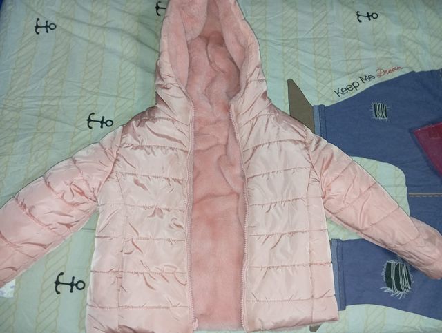 Giacchetto double face con pelliccia 5/6 anni