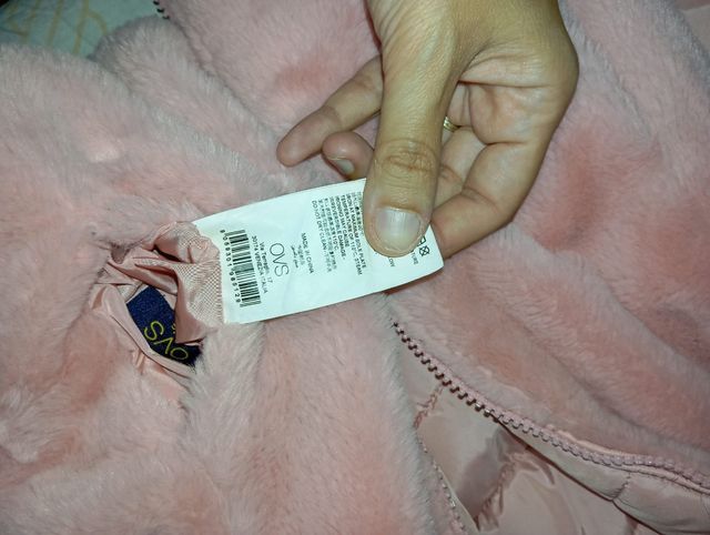 Giacchetto double face con pelliccia 5/6 anni