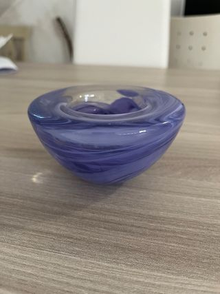 Vasetto Decorativo in Vetro Viola