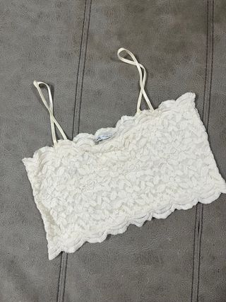 Top encaje blanco