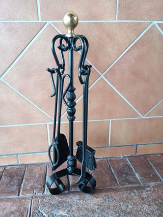 Juego herramientas chimenea - metal
