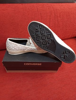 Zapatillas Converse grises tejidas