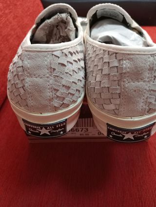 Zapatillas Converse grises tejidas