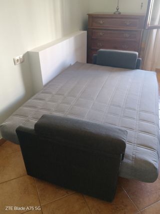 Sofá cama 3 plazas - Gris