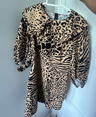 Vestido Leopardo Manga 3/4 M