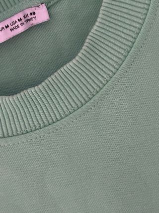 Camiseta Zara verde algodón