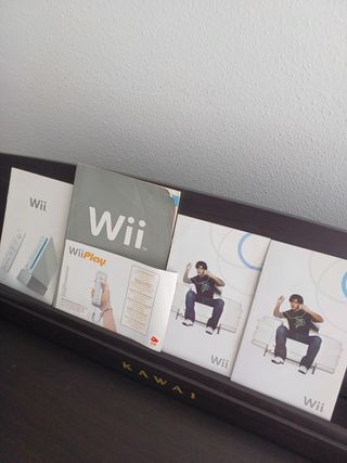 Manuales Wii + WiiPlay originales de Nintendo

