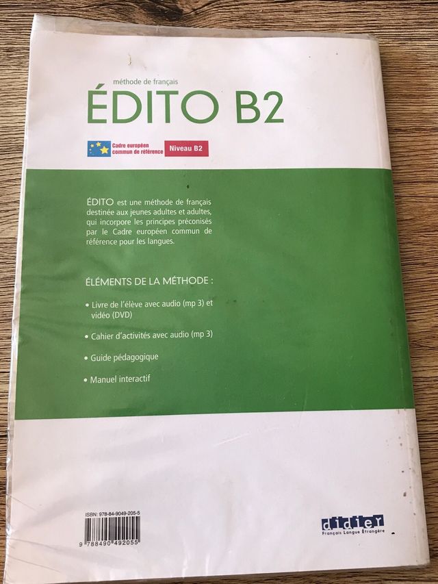 EDITO B2 ELEVE+CD+DVD