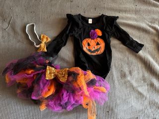 Disfraz Halloween niña calabaza bebé 18 meses
