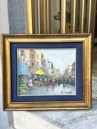 Dipinto olio 30x40cm, cornice