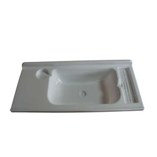 Lavabo blanco 680x300 mm para caravana