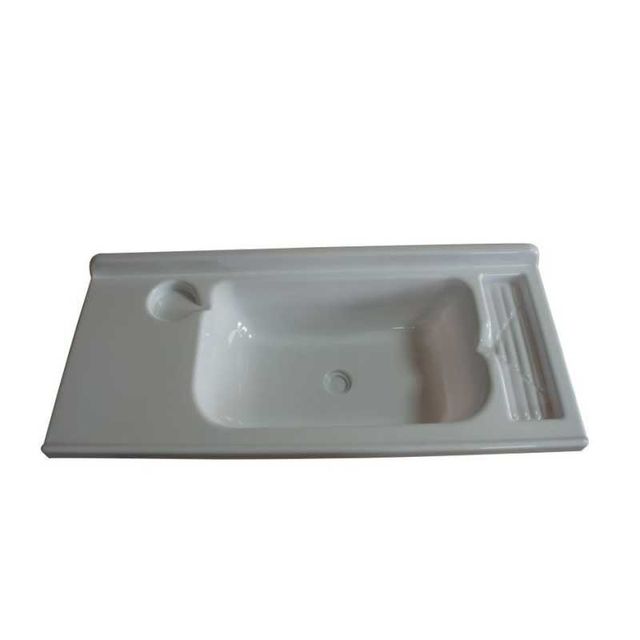 Lavabo blanco 680x300 mm para caravana