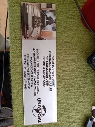 Placa Back to the Future, DeLorean 1985