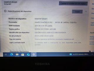 Toshiba Tecra M11-107 Portátil