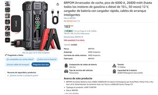 Arrancador coche BM502 - 26800mAh