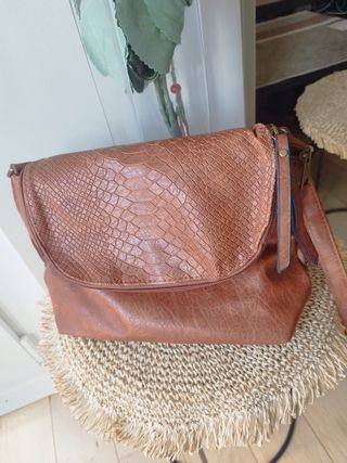 Bolso bandolera marrón