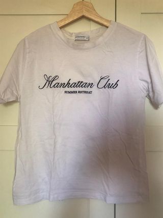 Camiseta Stradivarius blanca - M