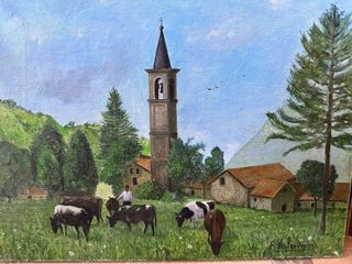 Quadro olio paesaggio 30x40