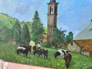 Quadro olio paesaggio 30x40