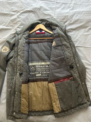 Sahariana verde-gris XL hombre