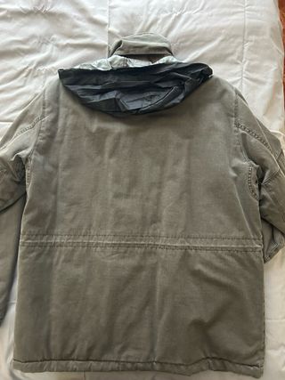 Sahariana verde-gris XL hombre