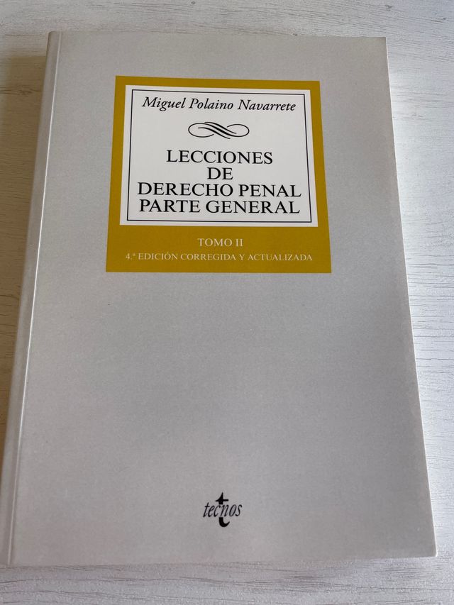 Lecciones de Derecho Penal Parte general: Tomo II
