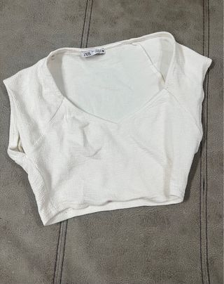 Top Zara blanco