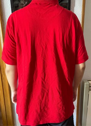 Polo Lacoste rojo - Talla XL