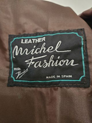 Chaquetón piel marrón