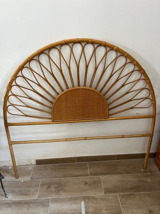 Cabecero cama ratán 135-140