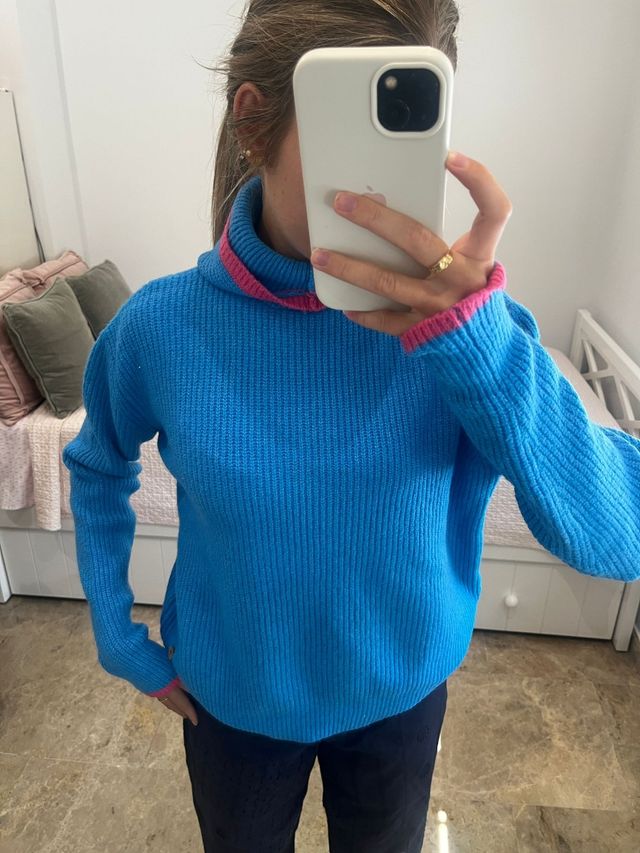 Jersey Brownie azul - Talla XS-S. Sin estrenar