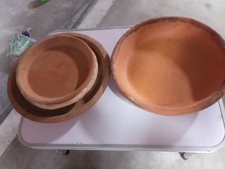 4 Platos Terracota Macetas