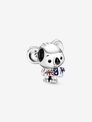 Charm Pandora Koala Surfero Plata