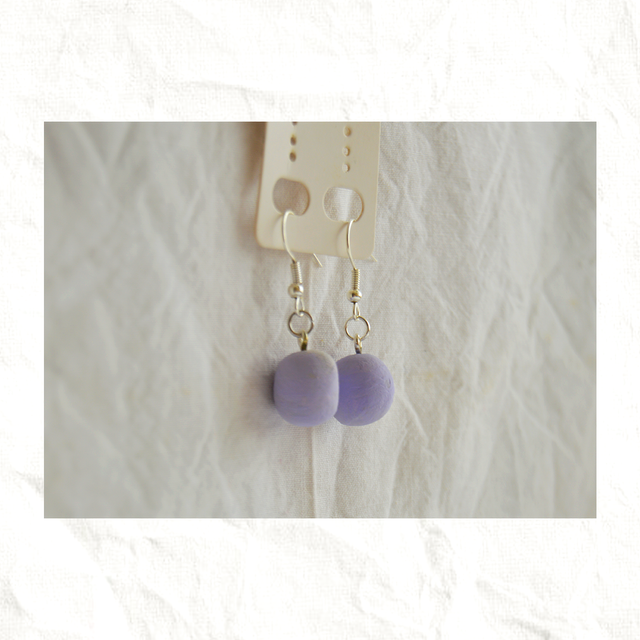 Pendientes Artesanos de Arcilla - Bolas