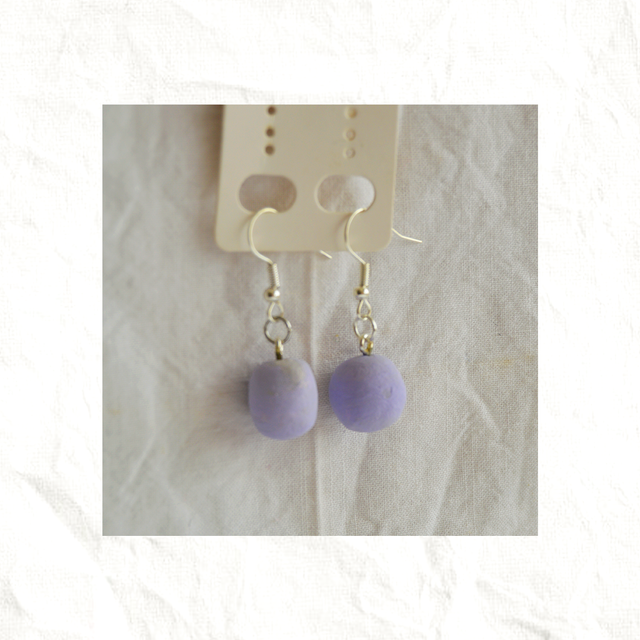 Pendientes Artesanos de Arcilla - Bolas