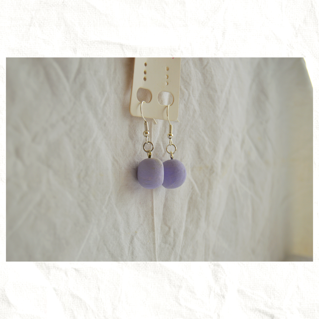 Pendientes Artesanos de Arcilla - Bolas