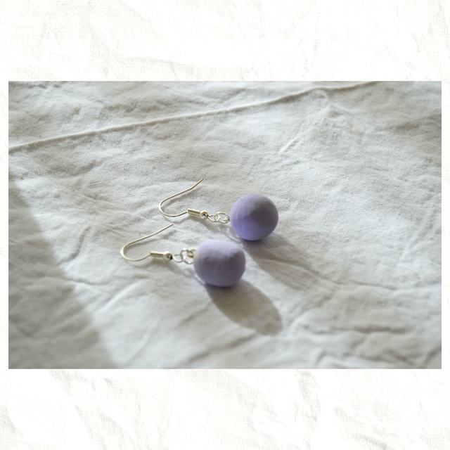 Pendientes Artesanos de Arcilla - Bolas