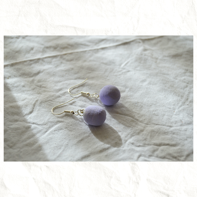 Pendientes Artesanos de Arcilla - Bolas