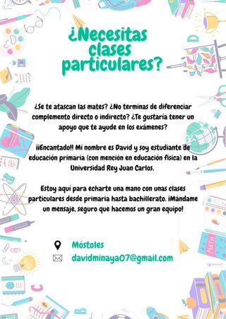 Clases particulares para primaria y secundaria