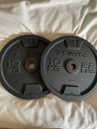 Discos peso 10kg Domyos (2uds)