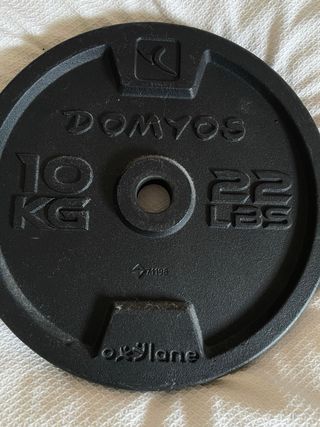 Discos peso 10kg Domyos (2uds)